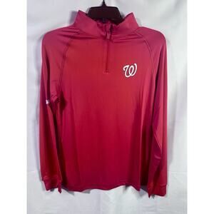 Washington Nationals Stitches Women’s Long Sleeve Stretch Athletic Top L NWT